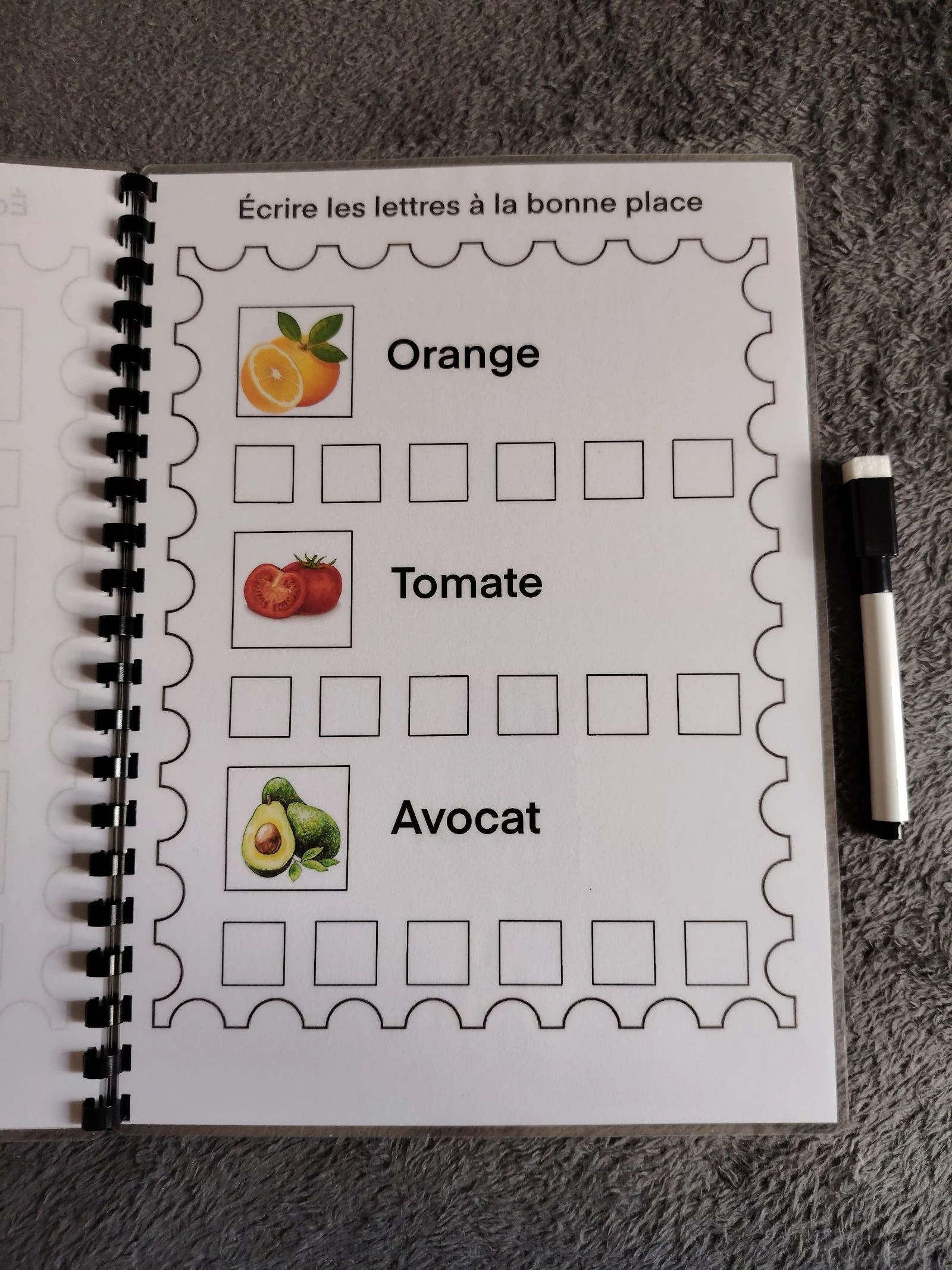 Cuaderno de actividades aprender a escribir las frutas y verduras – photo 4